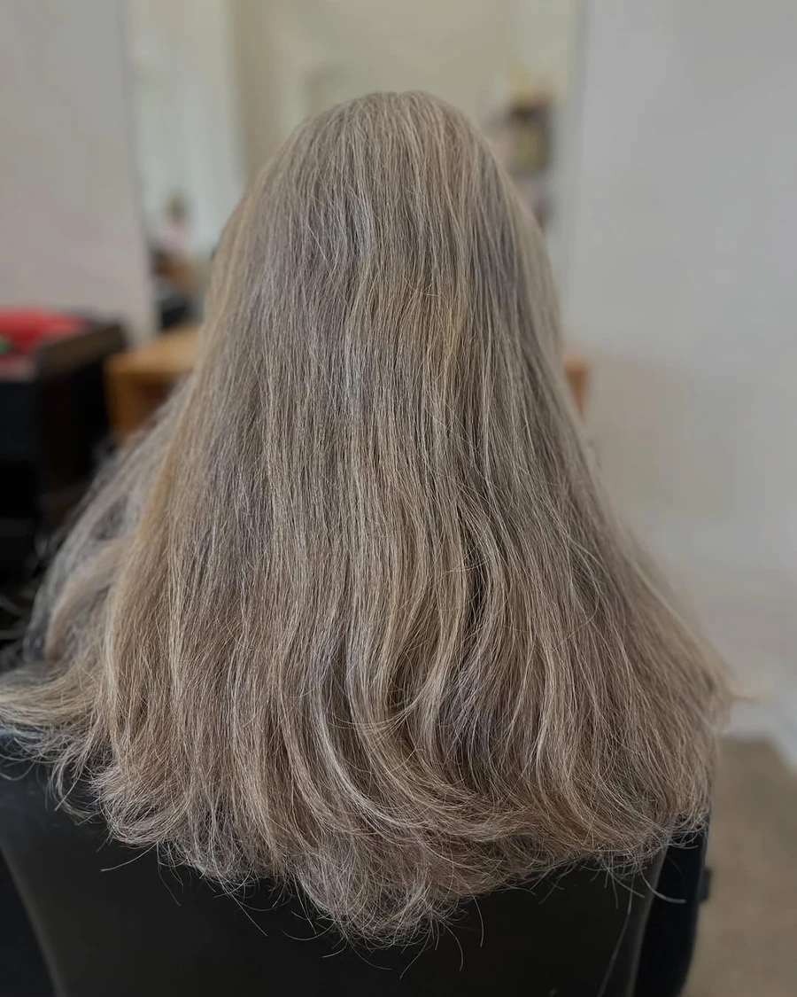 Soft grey blend before the Meraki appointment